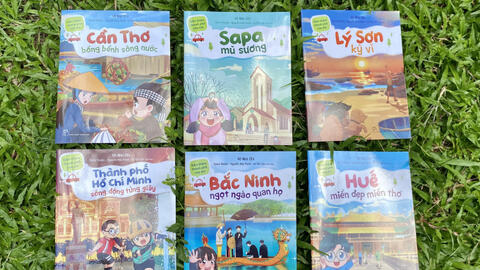 Trẻ đi du lịch bằng… sách