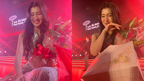 Á hậu Phương Nhi bật khóc, có chia sẻ đầu tiên sau khi trượt Top 7 Miss International