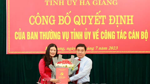 Bà Vương Ngọc Hà được bổ nhiệm giữ chức Trưởng ban Tuyên giáo Tỉnh ủy Hà Giang