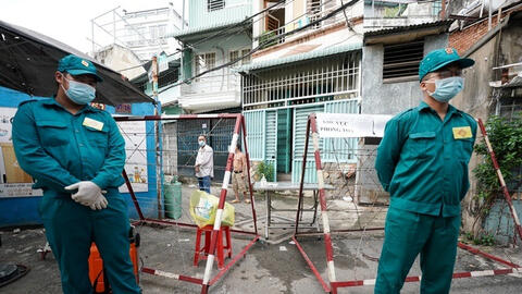 Một khu dân cư ở quận Gò Vấp bị phong tỏa vì liên quan đến ca nghi nhiễm Covid-19