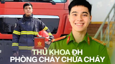 Thủ khoa trường Phòng cháy Chữa cháy được UBND Hà Nội vinh danh: Thăng hàm sớm 1 năm, tâm sự điều sợ nhất khi làm nghề