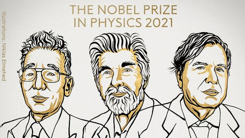 Nobel Vật lý 2021 cho ba nhà khoa học nghiên cứu về sự nóng lên toàn cầu
