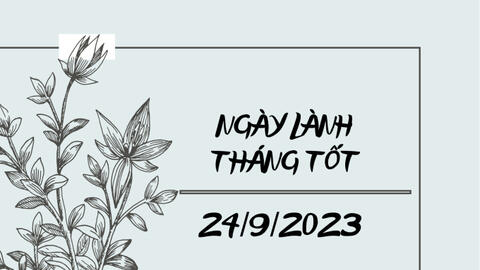 Xem ngày lành tháng tốt 24/9/2023: Những kế hoạch đã tạm hoãn có thể nên tiến hành luôn hôm nay!