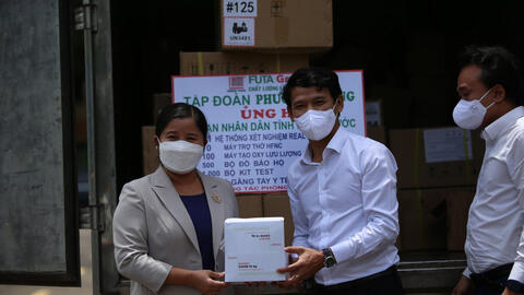 Bình Phước được hỗ trợ hàng ngàn thiết bị y tế chống dịch COVID-19