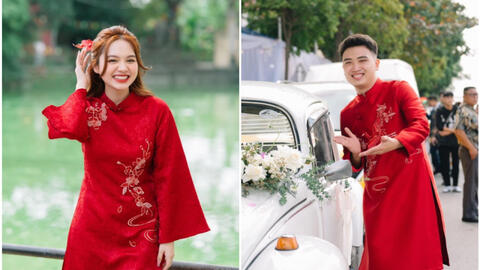 "Gia thế chồng Đặng Thu Hà” lọt top tìm kiếm sau đám cưới: Đàng trai từng bê phở và đi giao hàng, hiện tại làm gì?