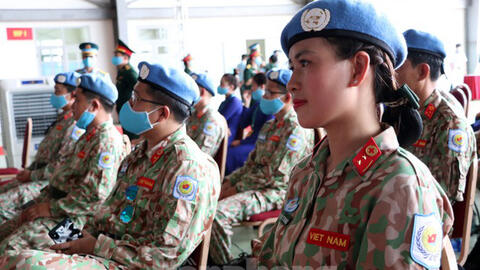 Những 'bóng hồng' quân đội Việt Nam lên đường làm nhiệm vụ quốc tế