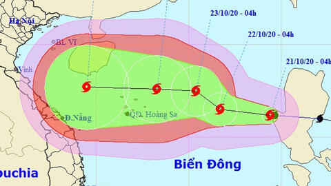 Bão số 8 vào Biển Đông với sức gió mạnh cấp 8