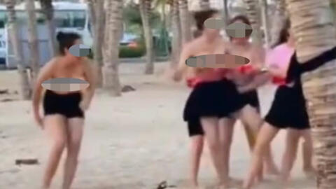 Chính quyền TP.Hạ Long vào cuộc xác minh nhóm phụ nữ chơi team building phản cảm