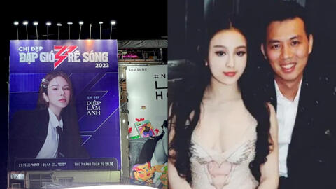 "Chị đẹp đạp gió rẽ sóng": Diệp Lâm Anh treo poster khắp phố, chồng Huyền Baby chi tiền quảng cáo mạnh tay không kém