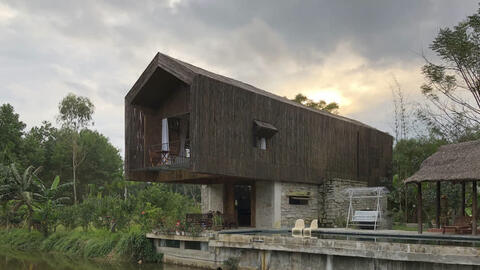 "Đốn tim" với ngôi nhà vách tre ở ngoại ô Đà Nẵng