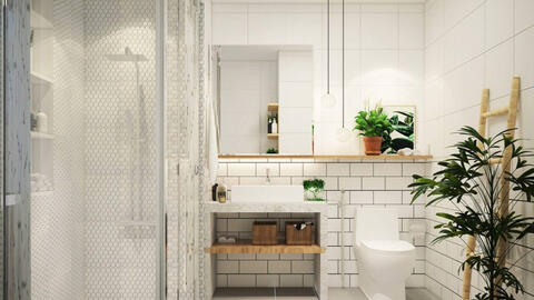 7 mẹo thiết kế để nhà tắm trở nên thoáng rộng