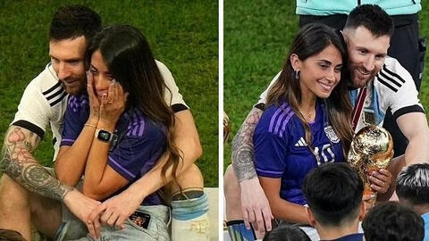 Lionel Messi và những lần ăn mừng chiến thắng cùng bà xã