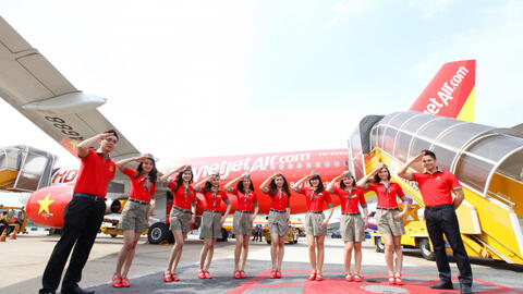 Vietjet ưu đãi hàng triệu vé 0 đồng trên các đường bay trong nước và quốc tế