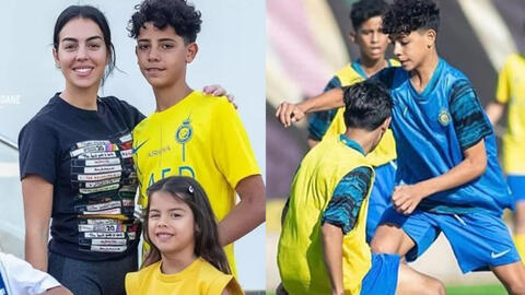 Con trai 13 tuổi của Ronaldo sở hữu chiều cao vượt trội so với các đồng đội, hứa hẹn vượt cả cha trong tương lai