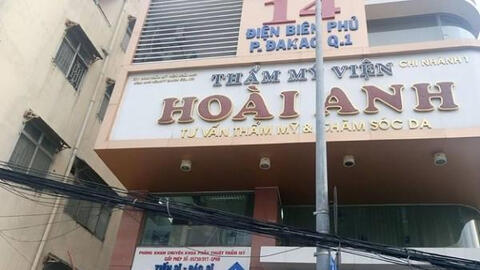 Thanh tra cơ sở thẩm mỹ Hoài Anh vì liên quan đến vụ khách hàng hôn mê sau khi xăm chân mày