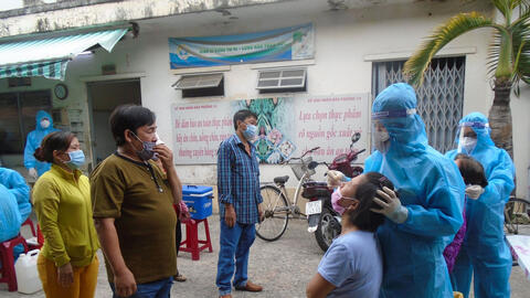 Số ca mắc COVID-19 trong cộng đồng tại TP.HCM liên tục tăng cao