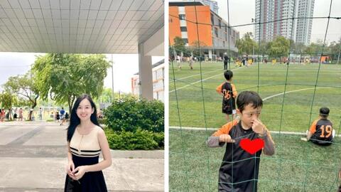 Ly Kute khoe ảnh con trai chơi thể thao, nhiều người trầm trồ vì cậu bé đang theo học một ngôi trường có học phí đắt đỏ
