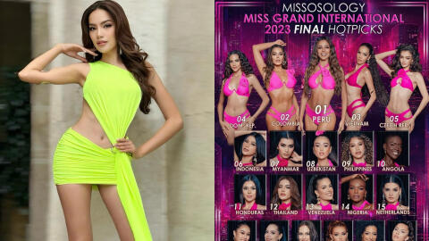 Lê Hoàng Phương trước giờ G Chung kết Miss Grand International: Dàn sao Việt đồng loạt ủng hộ, vị trí ở bảng dự đoán gây bất ngờ