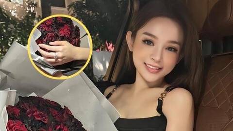 Chồng đại gia của Huyền Baby tặng nhẫn kim cương to đùng để vợ bớt căng thẳng khi luyện tập cho “Đạp gió”