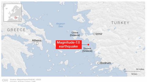 Khung cảnh hoang tàn, đổ nát sau trận động đất mạnh rung chuyển Thổ Nhĩ Kỳ