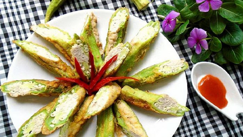 Món ngon mỗi ngày: Đậu bắp nhồi chiên giòn