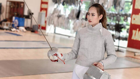 “Hot girl đấu kiếm” Lê Minh Hằng trở lại với SEA Games 31