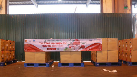 Hơn 3 tấn vải thiều Bắc Giang vào Đức qua thương mại điện tử xuyên biên giới