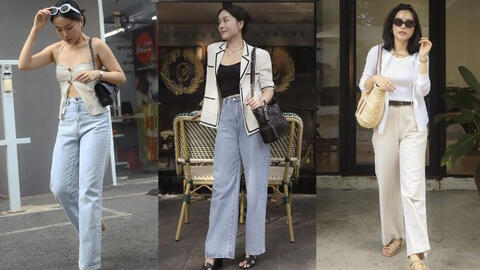 Cao chưa đến 1m60, Hà Trúc thường diện 4 kiểu quần dài tôn dáng