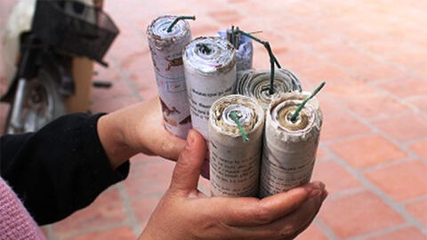 Những tai nạn khó lường khi chơi pháo tự chế, không rõ nguồn gốc