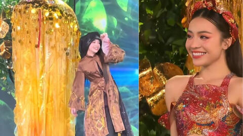Màn “lột xác” từ bà lão thành cô Tấm của người đẹp Trà Vinh ngay trên sân khấu Miss Grand Vietnam 2023