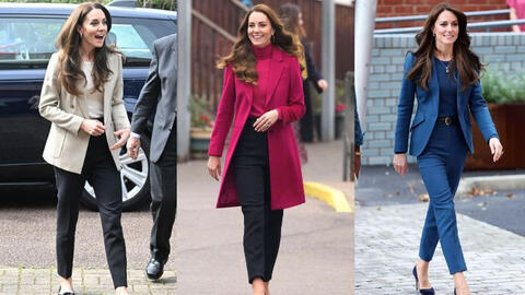 Vương phi Kate Middleton gợi ý 10 cách mặc quần ống đứng chuẩn thanh lịch cho phụ nữ trên 40 tuổi