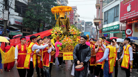 Độc đáo lễ hội truyền thống Chèo tàu Tổng Gối năm 2024