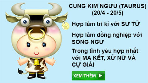 Tử vi năm 2020 Kim Ngưu: Đón thành viên mới, cung tương thích Cự Giải