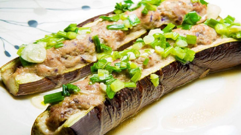 Món ngon mỗi ngày: Cà tím nướng tôm cháy mỡ hẹ