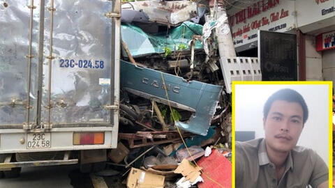 Tài xế lái container lao lên vỉa hè tránh người qua đường được ủng hộ 900 triệu