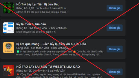 Cảnh giác với "dịch vụ lấy lại tiền bị lừa đảo" trên MXH để không bị lừa tiếp lần 2!