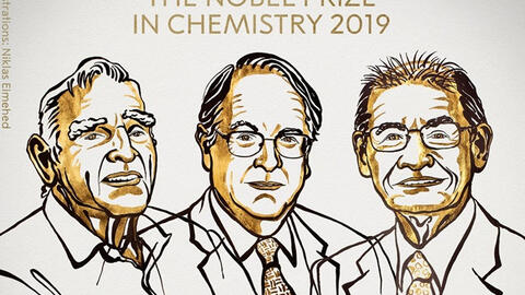 Nobel Hóa học 2019 vinh danh 3 nhà sáng chế pin, 'sạc lại thế giới'