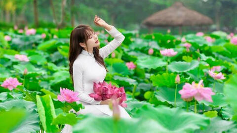 Các dịch vụ "ăn theo" mùa sen nở kiếm tiền triệu mỗi ngày