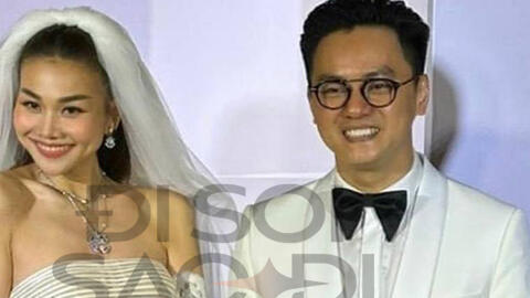 SIÊU HOT: Cô dâu Thanh Hằng lộ diện gợi cảm trong lễ cưới, nắm chặt tay chồng nhạc trưởng