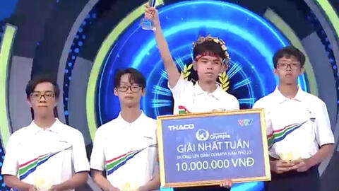 Nam sinh Hà Tĩnh lập kỷ lục tại Đường lên đỉnh Olympia 23