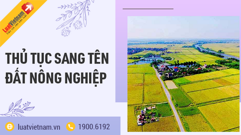 Hướng dẫn thủ tục sang tên đất nông nghiệp chi tiết