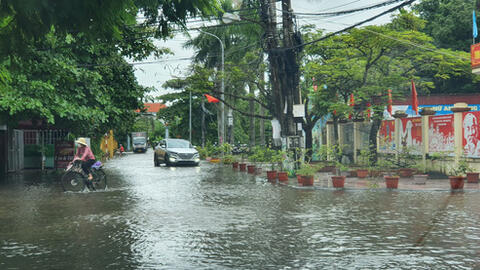 Nhiều nơi tại miền Bắc ngập nặng