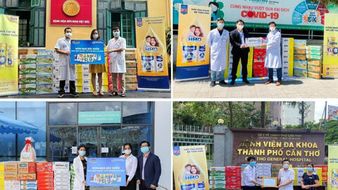 Vinamilk đóng góp hơn 95 tỷ đồng cùng Chính phủ, tuyến đầu, cộng đồng chống dịch COVID-19