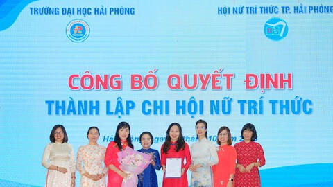 Thành lập Chi hội Nữ trí thức Trường Đại học Hải Phòng