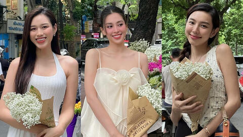 Thùy Tiên, Tiểu Vy và các nàng Hậu "bắt trend" chụp ảnh mùa thu Hà Nội, nhan sắc đời thường trông ra sao?