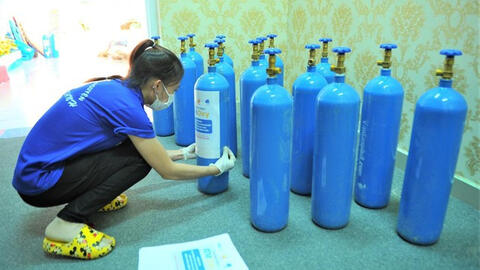 Nhiều bệnh nhân Covid-19 không trả lại bình oxy sau khi được hỗ trợ