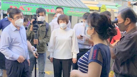 Tổ công tác tiền phương Bộ Công Thương và UBND TP.HCM kiểm tra cung ứng hàng hóa