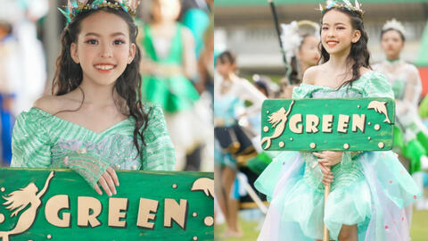 Cô bé gây sốt MXH vì quá xinh trong hội thao trường, hoá ra là cháu gái của cố danh hài đình đám này