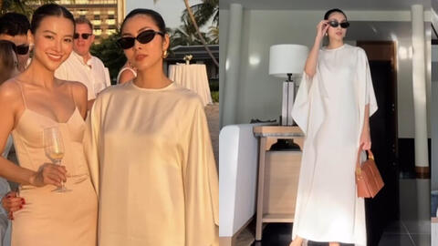 Bạn bè tiết lộ ảnh Tăng Thanh Hà đi đám cưới, phát hiện một điểm cực khác biệt của "ngọc nữ" khi đứng giữa dàn mỹ nhân