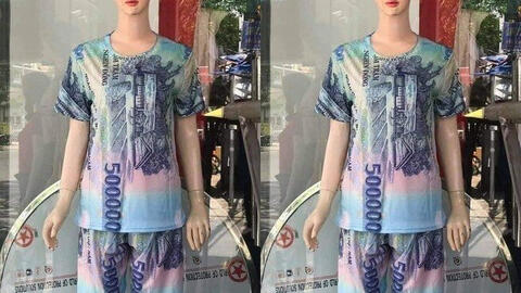 Buôn bán quần áo in hình tiền Việt Nam có thể bị xử phạt 40 đến 80 triệu đồng